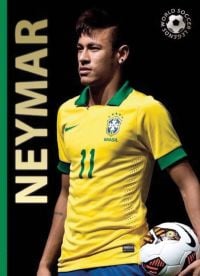 Book cover of Neymar, featuring the Brazilian footballer Neymar da Silva Santos Júnior, in action on the pitch for Brazil. Published by Abbeville Press.