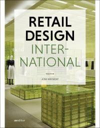 Book cover of Retail Design International Vol. 9: Focus: Re-use, with a near-empty clothes department store interior. Published by Avedition Gmbh.