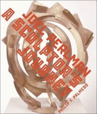 Book cover of Philip F. Palmedo's Joel Perlman:A Sculptor's Journey, with a gold industrial abstract sculpture. Published by Abbeville Press.
