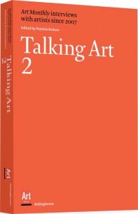 Orange book cover of Talking Art 2: Art Monthly Interviews with Artists Since 2007. Published by Ridinghouse.