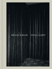 Book cover of Dirk Braeckman – Léon Spilliaert, with an image of closed double doors behind long dark curtains. Published by Hannibal Books.