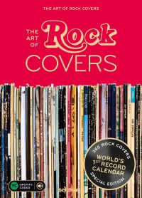 Book cover of The Art of Rock Covers: Best-Of Collection Vol. 01, with a shelf of records. Published by Seltmann Publishers.