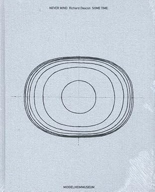 Book cover of Never Mind: Richard Deacon. Some Time, featuring lines forming spherical shapes. Published by Exhibitions International.