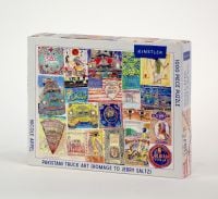 Puzzle box of Pakistani Truck Art (Homage to Jerry Saltz): 1000 piece puzzle. Published by Kinstler.