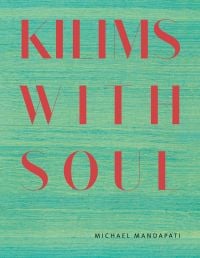 Book cover of Kilims: Warp & Weft, with red woven fabric. Published by Hali Publications.