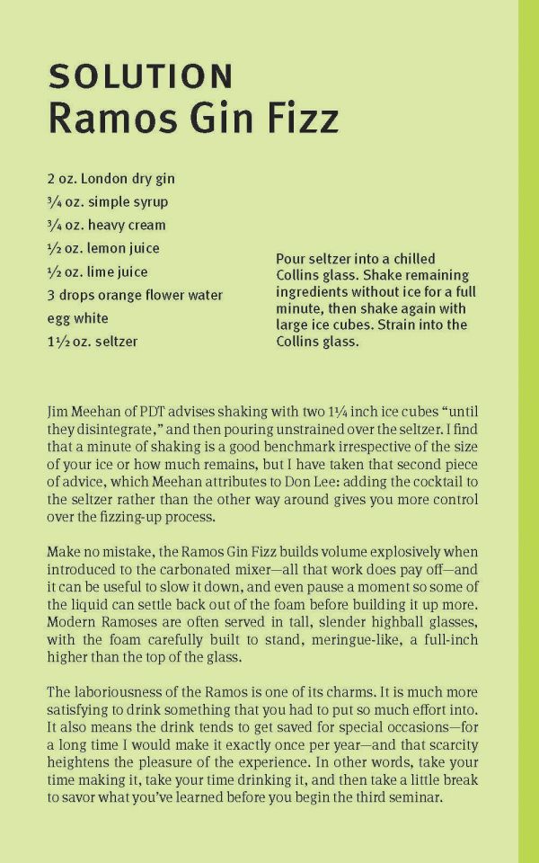 Book cover of The Cocktail Seminars, with cocktail stirrer. Published by Abbeville Press.