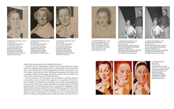 Book cover of Norman Rockwell: Drawings 1911-1976, with a sketch of young child in dress, and bow in hair. Published Abbeville Press.