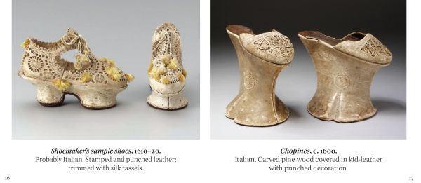 Book cover of Shoes: Tiny Folio, with a red stiletto heeled shoe with pink lining and a clear jewel encrusted brooch on the toe area. Published by Abbeville Press.