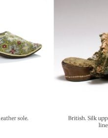 Book cover of Shoes: Tiny Folio, with a red stiletto heeled shoe with pink lining and a clear jewel encrusted brooch on the toe area. Published by Abbeville Press.