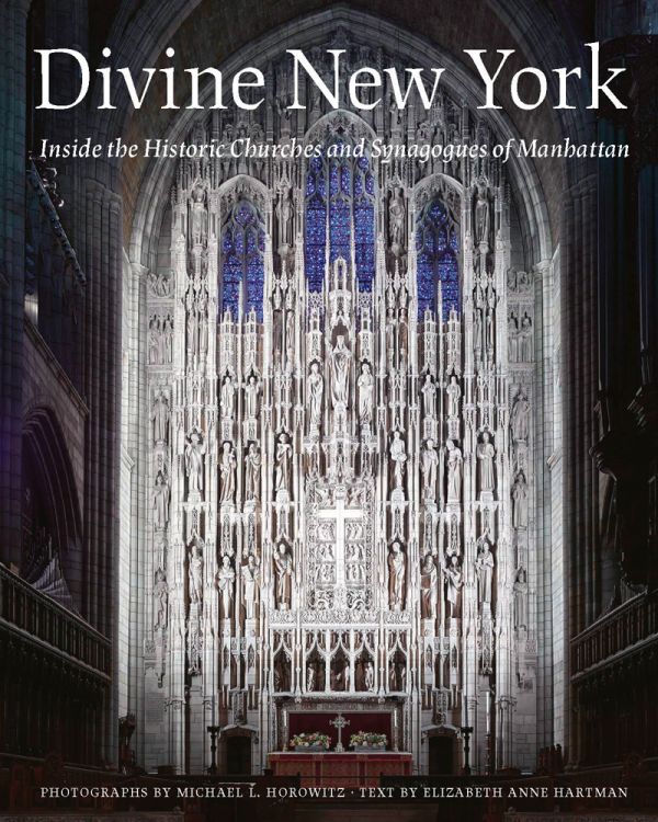 Book cover of Divine New York, featuring The High Altar at Saint Thomas church. Published by Abbeville Press.
