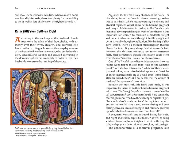 Book cover of Chivalry and Courtesy, Medieval Manners for Modern Life, with a knight in armour riding motorcycle, presenting flowers to female with a banquet feast below. Published by Abbeville Press.