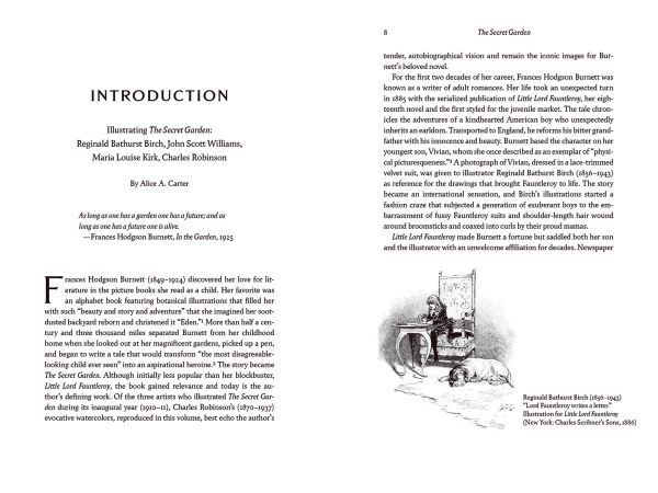 Book cover of The Secret Garden', with a young girl trying the handle of a secret door. Published by Abbeville Press.