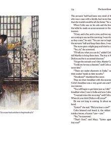 Book cover of The Secret Garden', with a young girl trying the handle of a secret door. Published by Abbeville Press.