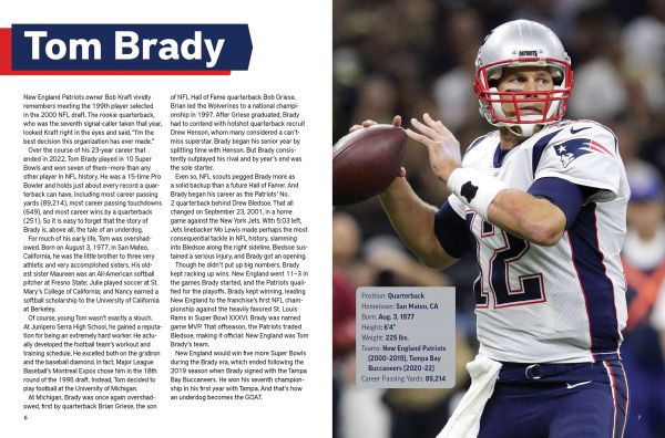 Book cover of Tyler Blue's Legends of the NFL, featuring American footballers Tim Harris, Jim Brown and Joe Montana in action. Published by Abbeville Press.