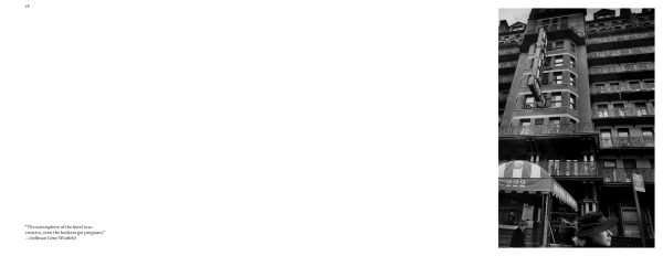 Book cover of Chelsea Hotel, with a woman looking out of hotel window. Published by Abbeville Press.