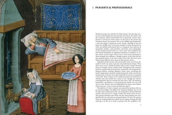 Book cover of Women in the Middle Ages: Illuminating the World of Peasants, Nuns, and Queens, with women in medieval dress. Published by Abbeville Press.