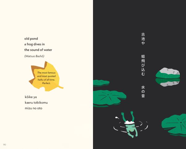 Book cover of Haiku: Japanese Poems for the Four Seasons; featuring a snow-covered mountain. Published by Abbeville Press.