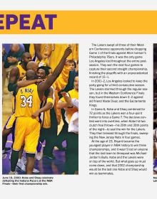 Book cover of Kobe Bryant, featuring the American basketball shooting guard in action on the court for the LA Lakers. Published by Abbeville Press.