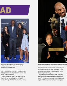 Book cover of Kobe Bryant, featuring the American basketball shooting guard in action on the court for the LA Lakers. Published by Abbeville Press.