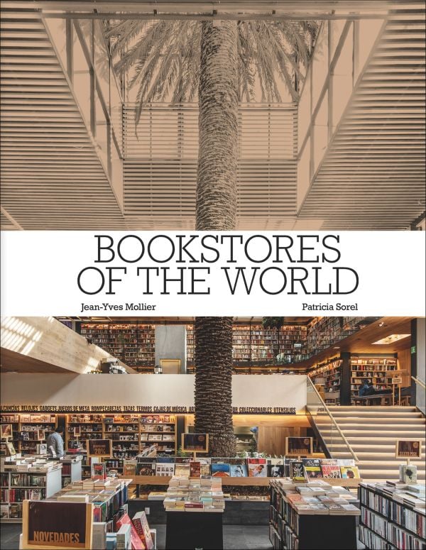 Book cover of Bookstores of the World; featuring the interior of a large bookshop. Published by Abbeville Press.
