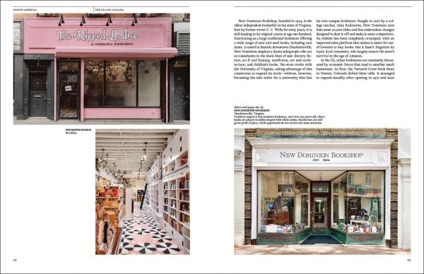 Book cover of Bookstores of the World; featuring the interior of a large bookshop. Published by Abbeville Press.
