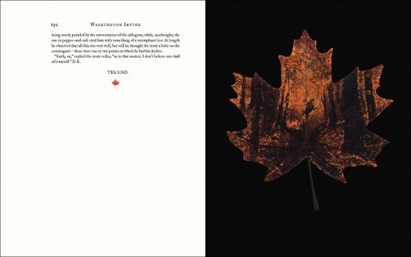 Book cover of October Shadows: Classic Ghost Stories for Halloween, featuring an autumn leaf. Published by Abbeville Press.