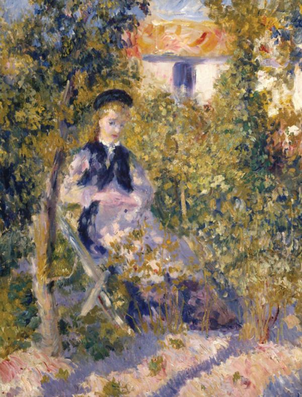 Notecard box of The Impressionists Outdoors, with an impressionist painting by Claude Monet titled View of Vetheuil, 1880. Published by Abbeville Press.