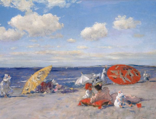 Notecard box of The Impressionists Outdoors, with an impressionist painting by Claude Monet titled View of Vetheuil, 1880. Published by Abbeville Press.