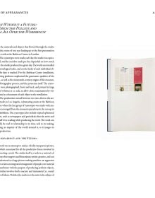Book cover of Walead Beshty's Addenda to a Sequence of Appearances: Walead Beshty Studios Inc. at Dane Chantala Associates Ltd., 2009–2022, with long canvases on floor of exhibition space. Published by Hurtwood Press Ltd.