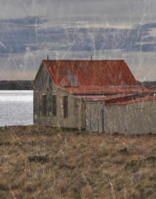 Book cover of Sean Palfrey: Home, with a building near a lake. Published by Hurtwood Press Ltd.