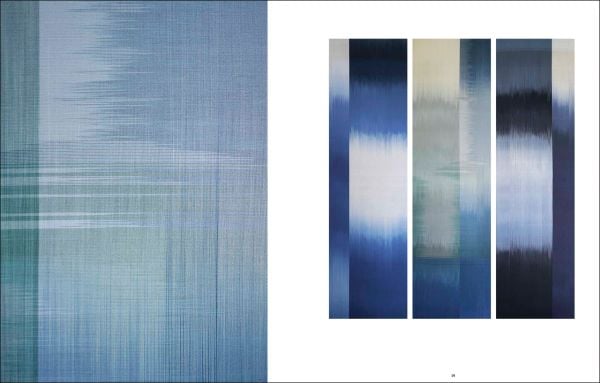 Book cover of Ptolemy Mann's Thread Painting, with a brightly colored artwork. Published by Hurtwood Press Ltd.