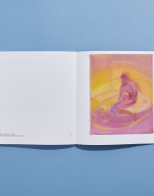 Book cover of Jai Chuhan's Small Paintings, with a lone figure sitting on edge of bed. Published by Hurtwood Press Ltd.
