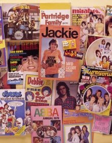Book cover of The 1970s Scrapbook, with four disco-goers on the dance floor. Published by The Museum of Brands.