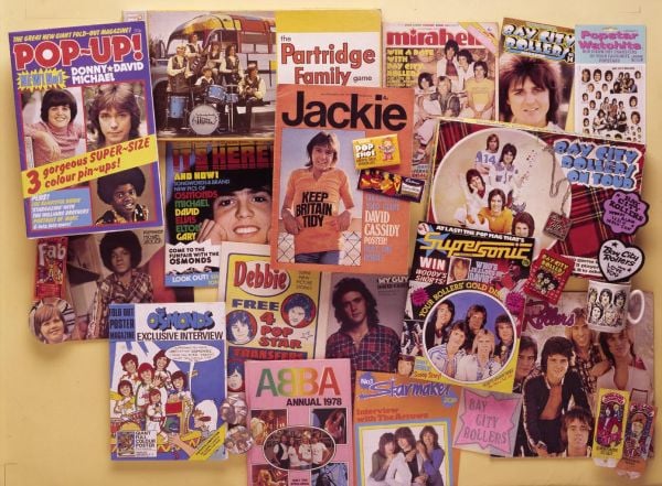 Book cover of The 1970s Scrapbook, with four disco-goers on the dance floor. Published by The Museum of Brands.