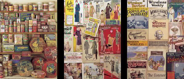 Book cover of The 1920s Scrapbook, with a circus performer with frilly red trousers. Published by The Museum of Brands.