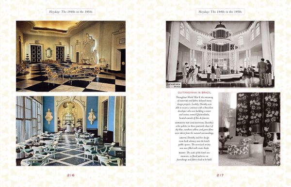 Book cover of The Draper Touch: The High Life and High Style of Dorothy Draper, featuring Dorothy Draper in hat and large necklace, smiling at camera. Published by Shannongrove Press.