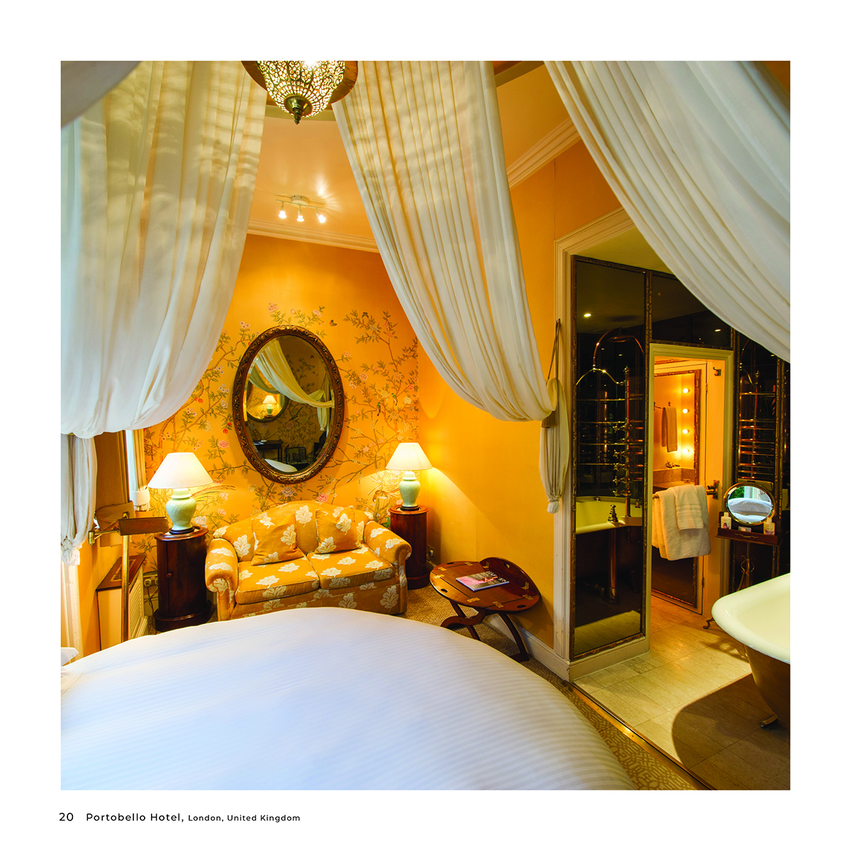 Montage of hotel interior and exterior details, light fixtures, doorways, beds, SPECTRUM HIP HOTELS in white font to centre and below.