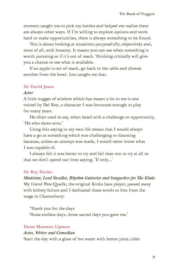 Blue textile fabric featuring white patterned face and gold nugget, on cover of 'The Book of Nuggets', by Goodkind Publishing.