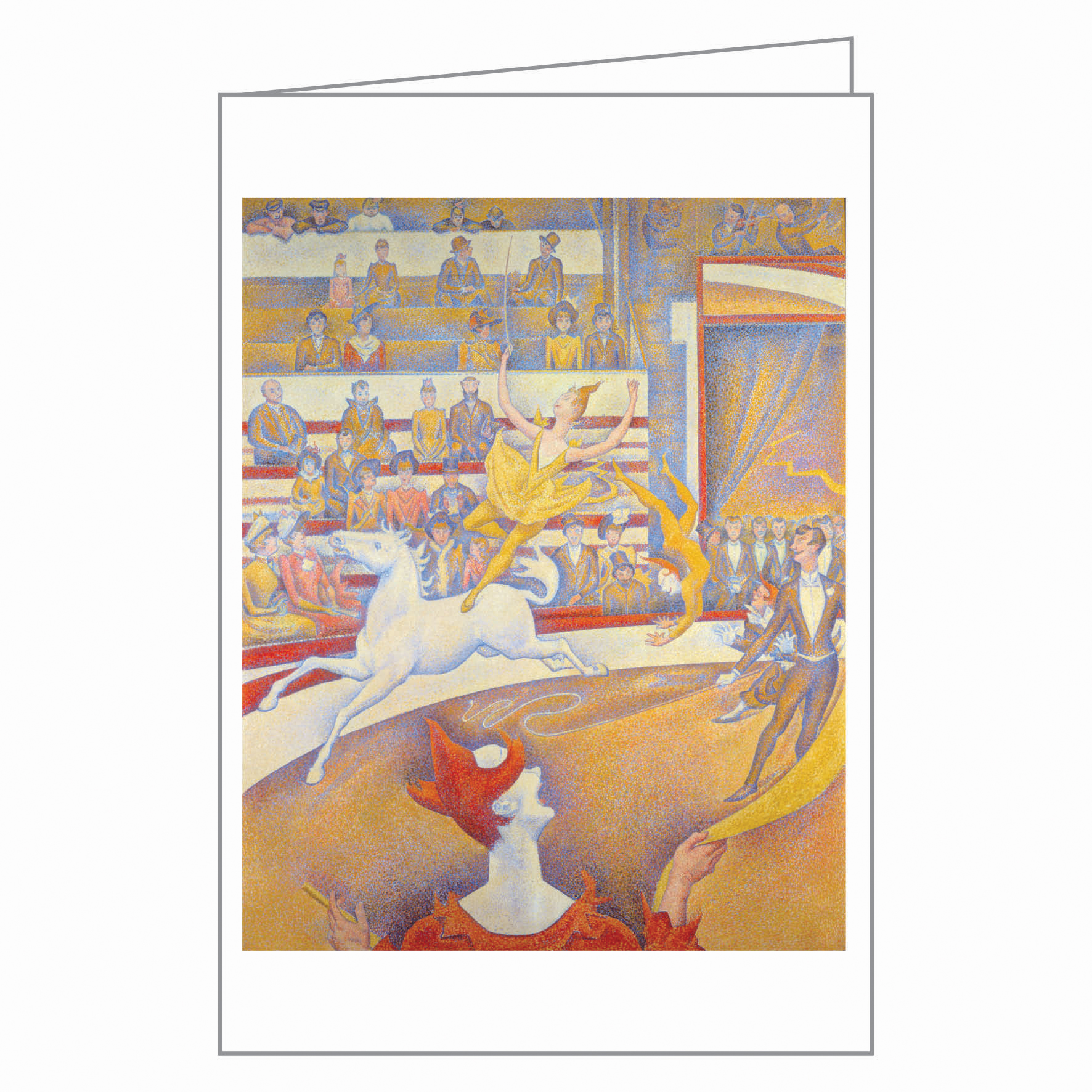 Georges Seurat's landscape painting, 'A Sunday Afternoon on the Island of La Grande Jatte', on notecard box, by teNeues stationery.