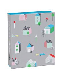 teNeues 'House and Harmony' stationery notecard box, house illustrations by Amy van Luijk to cover.
