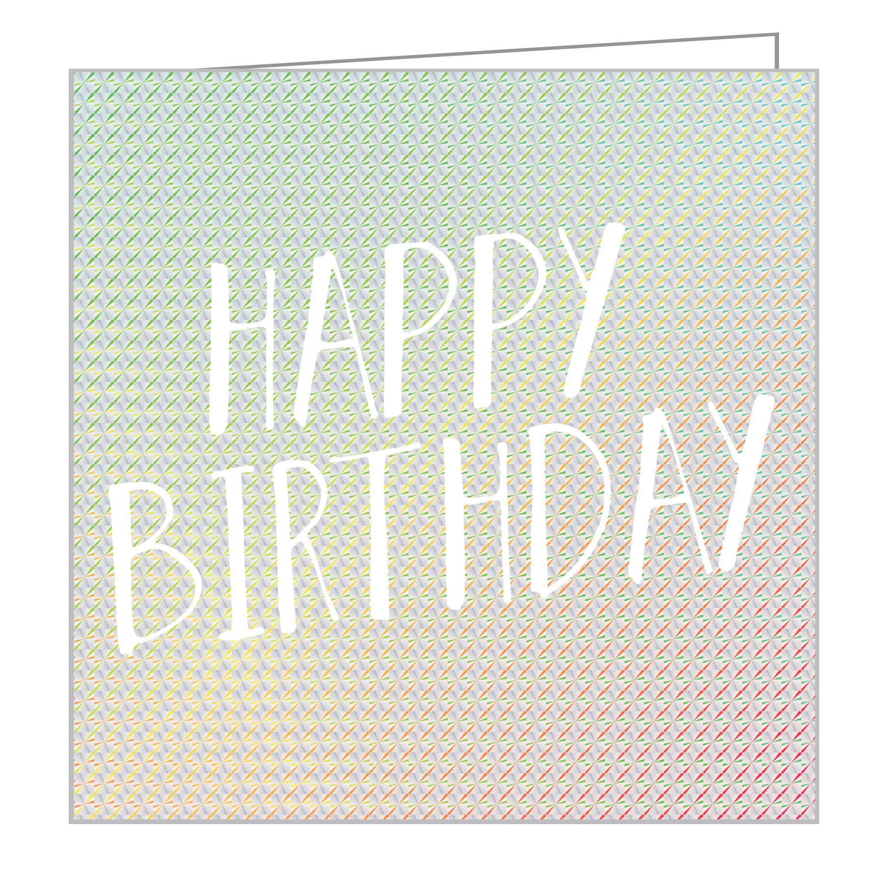 Studio Proba’s metallic design on 'Happy Birthday' notecard, by teNeues Stationery.