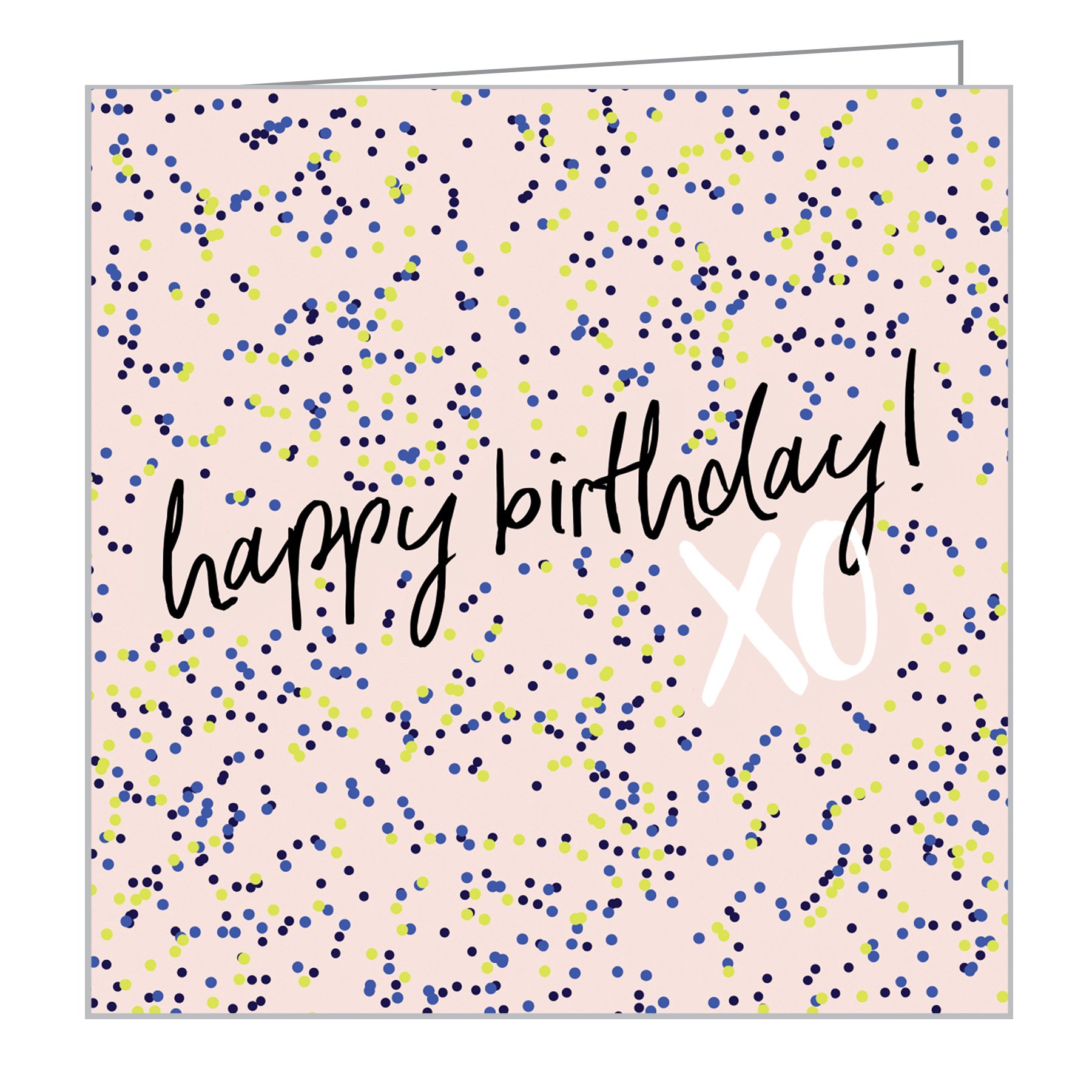 Studio Proba’s metallic design on 'Happy Birthday' notecard, by teNeues Stationery.