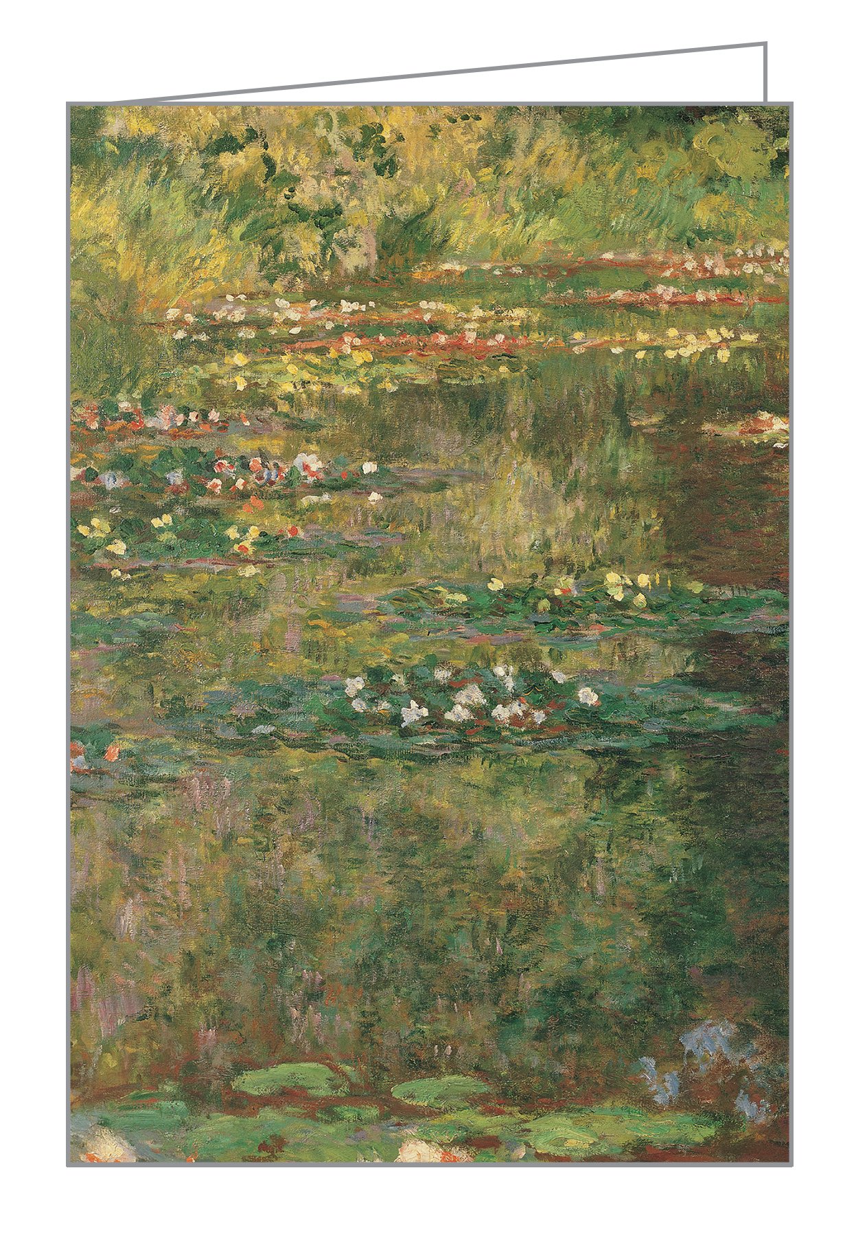 Claude Monet's waterlily pond painting, on notecard box, by teNeues stationery.