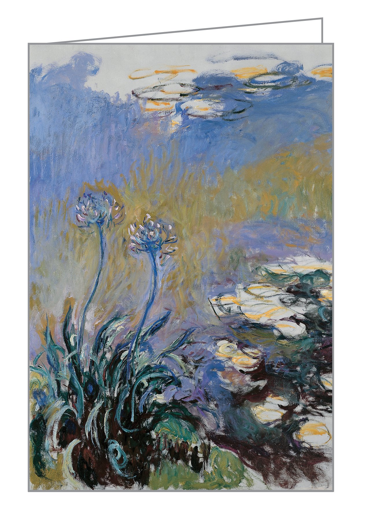 Claude Monet's waterlily pond painting, on notecard box, by teNeues stationery.