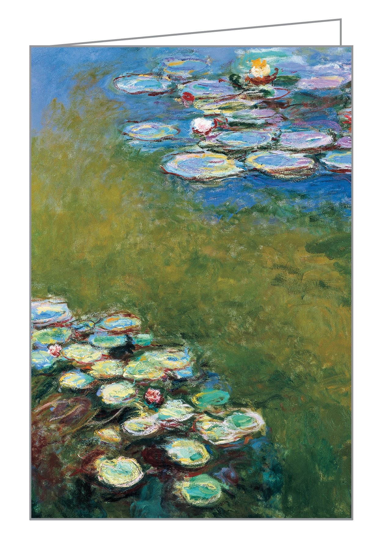 Claude Monet's waterlily pond painting, on notecard box, by teNeues stationery.