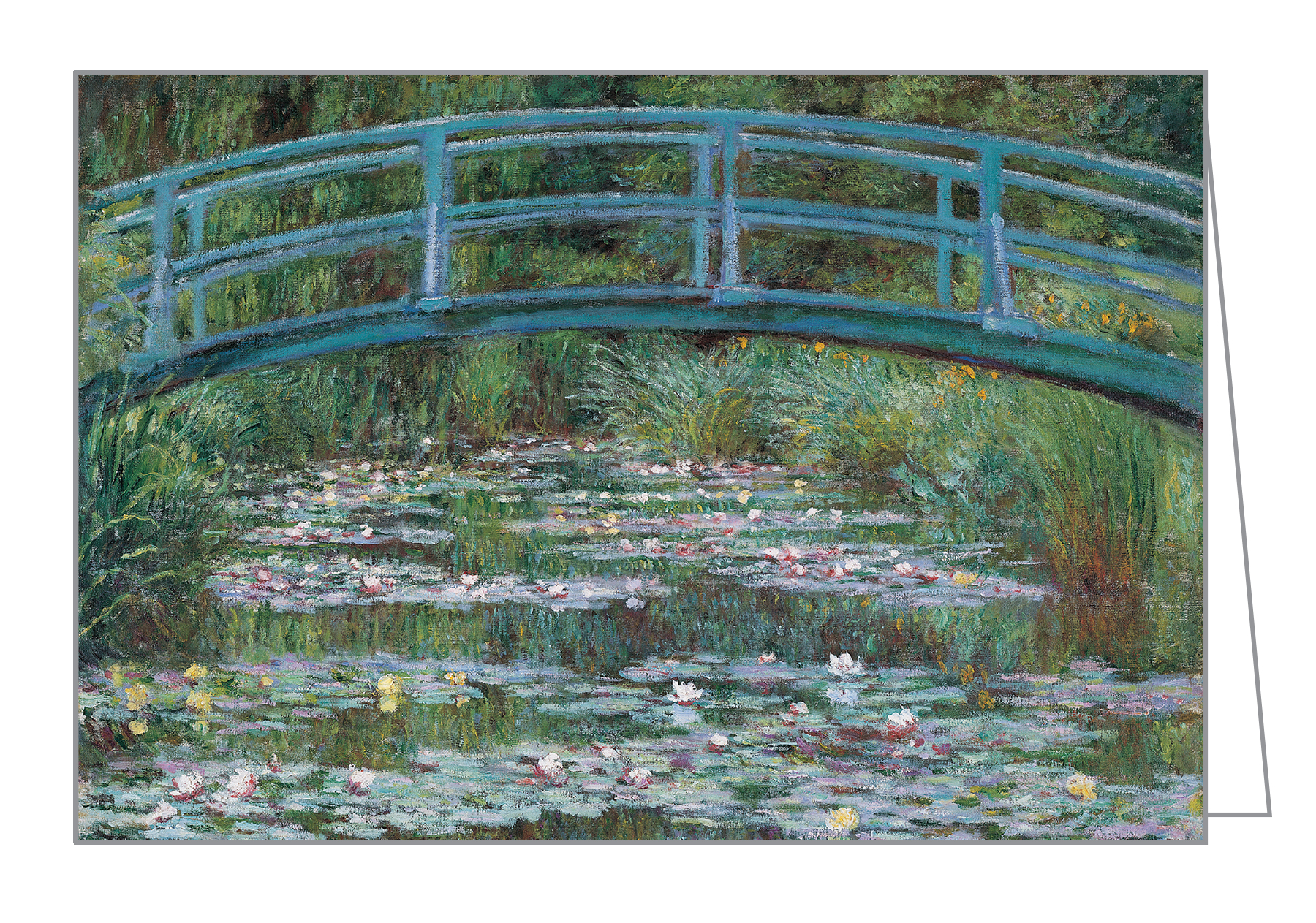 Claude Monet's waterlily pond painting, on notecard box, by teNeues stationery.