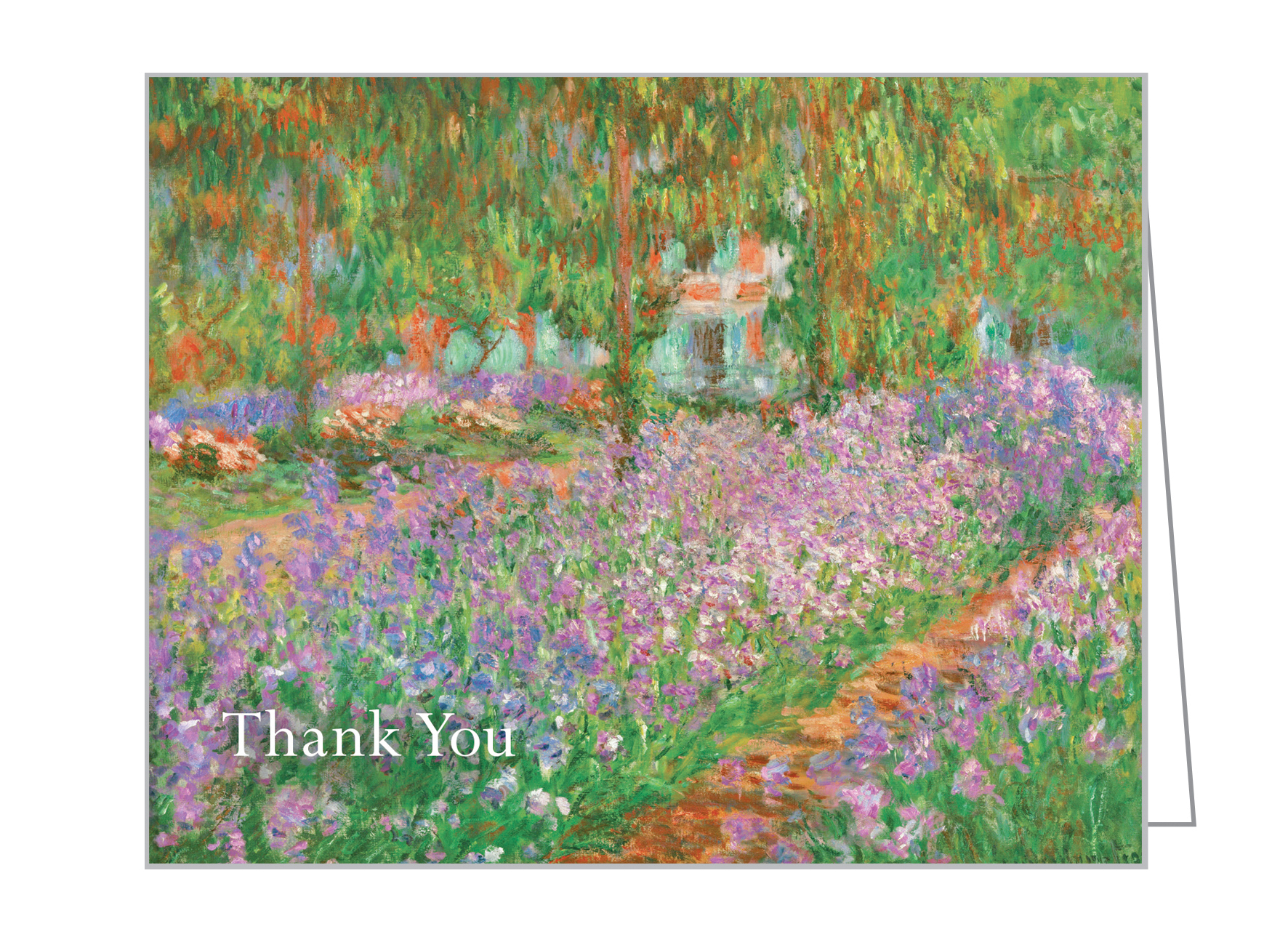 Claude Monet's painting 'The Artist's Garden at Giverny', on notecard box, by teNeues' Stationery.