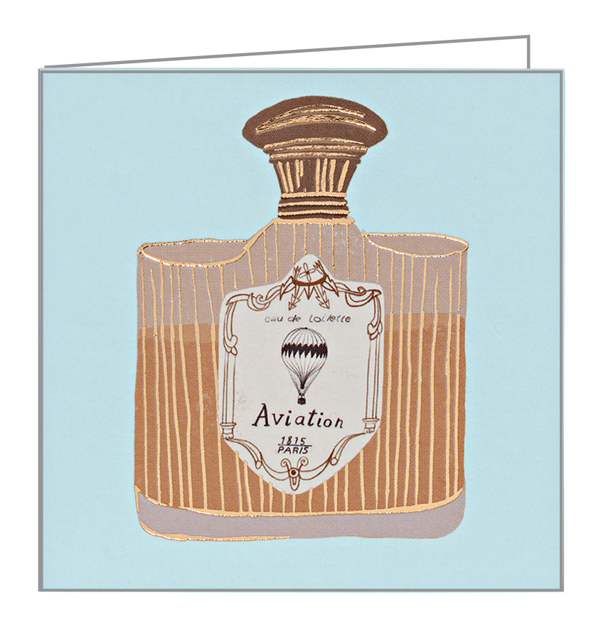 Anisa Makhoul's Belle Époque design with perfume bottle, to notecard box, by teNeues Stationery.