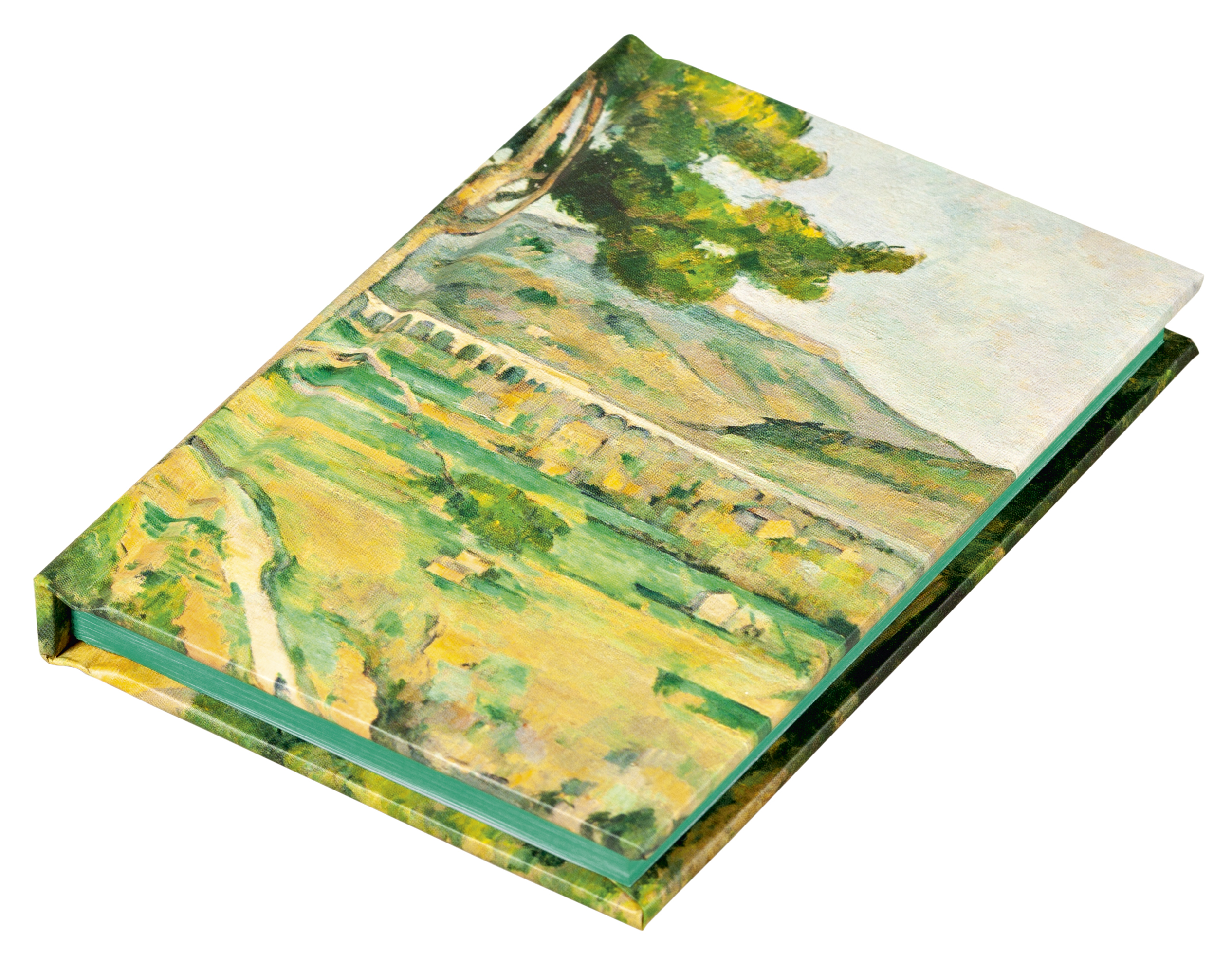 Paul Cezanne's 'Mont Sainte-Victoire' painting, to notebook cover, by teNeues' Stationery.