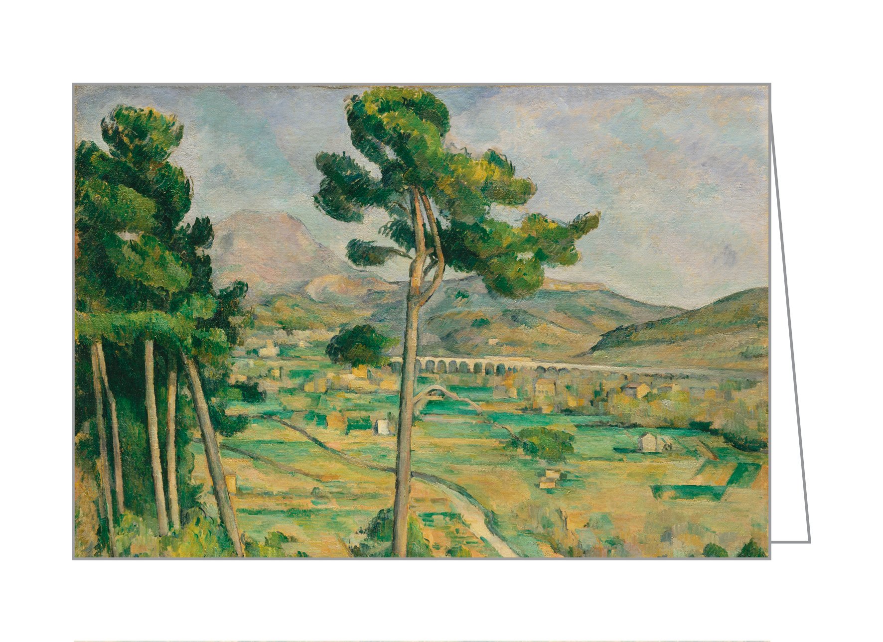 Paul Cezanne's 'Sous-bois' landscape painting to cover of notecard box, by teNeues stationery.